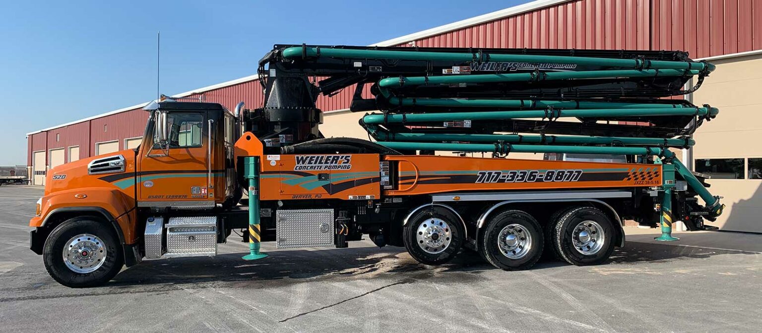 37 Meter Concrete Pump Weiler's Concrete Pumping