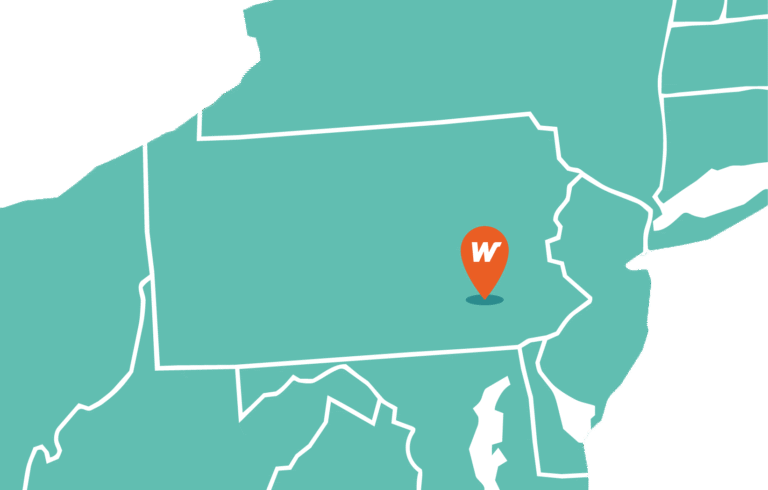 Map of Weiler's service area